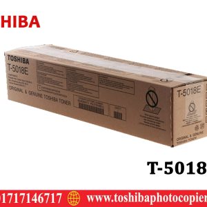 Toshiba T-5018E Black Original & Genuine Toner Cartridge Supplies are specifically designed for the following Models: Toshiba e-Studio 2518A; 3018A; 3518A; 4518A & 5018A Photocopier Machines. It has 700gm weight and maximum yield ± 36000 pages @ 5% average coverage & Get a great value for everyday business coping/regular printing at your office.
