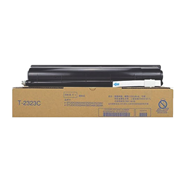 Toshiba T-2323C e-studio china Toner can be used with Toshiba e-Studio 2523A, 2523AD, 2323AM, 2823AM, 2329A, 2829A printers. It uses Laser Printing technology and the printing color is black. Duty Cycle up to (Yield) of 10,000 Pages. Toshiba T-2323C Original Toner comes with a satisfaction warranty.