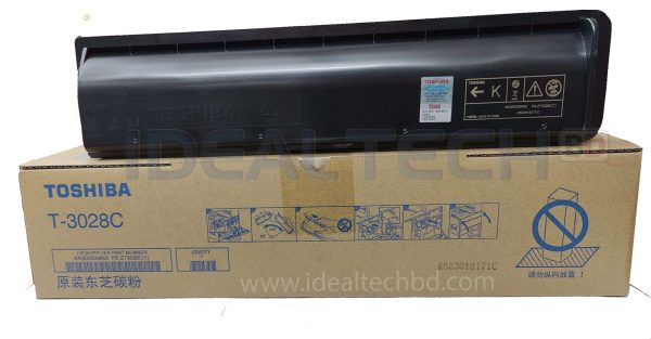 Buy Toshiba T-3028C Original Toner Best Price in Bangladesh at IdealTechBD Online Shop BD. Buy the Toshiba T-3028C e-studio Toner can be used with Toshiba e-Studio 2528A, Toshiba e-Studio 3028A, Toshiba e-Studio 3528A, Toshiba e-Studio 4528A & Toshiba e-Studio 5028A Photocopier Machines. The printing color is black and the duty cycle (Yield) is up to ±43000 Pages @ 5% average coverage and Toshiba T-3028C e-studio Original Toner has no warranty.