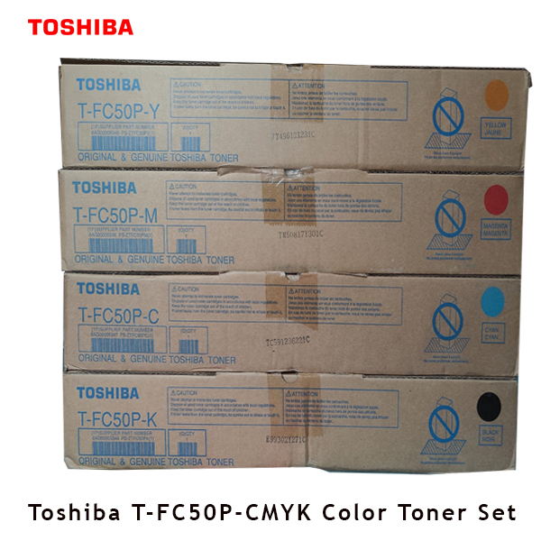 Toshiba T-FC50P-CMYK Original Color Toner Cartridge